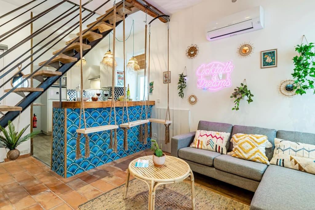 Ciotat Colada Beau Duplex Atypique A 50 M Du Port Classe 3 Etoiles La Ciotat Bagian luar foto